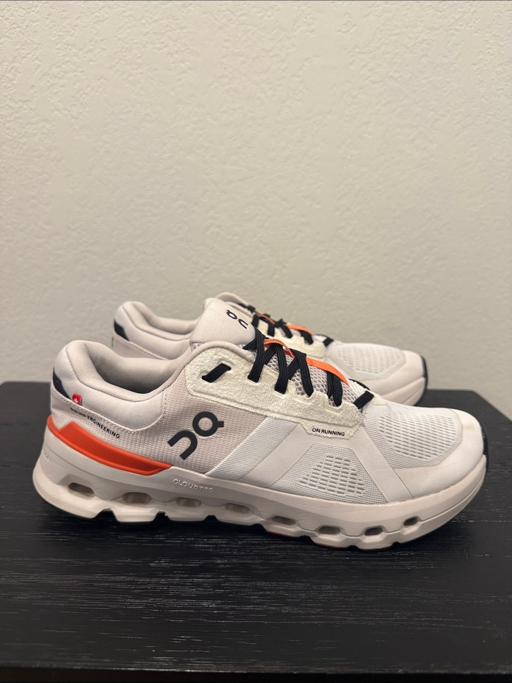 On Cloud Cloudrunner 2 White & Sand Running Shoes Women’s Size 9.5 W9.5 Orange - Picture 2 of 11